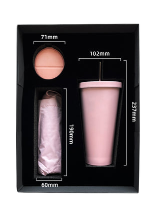 Pink Water Bottle Gift Set