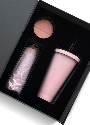 Pink Water Bottle Gift Set