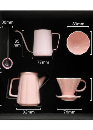 Pink Coffee Utensils Kit